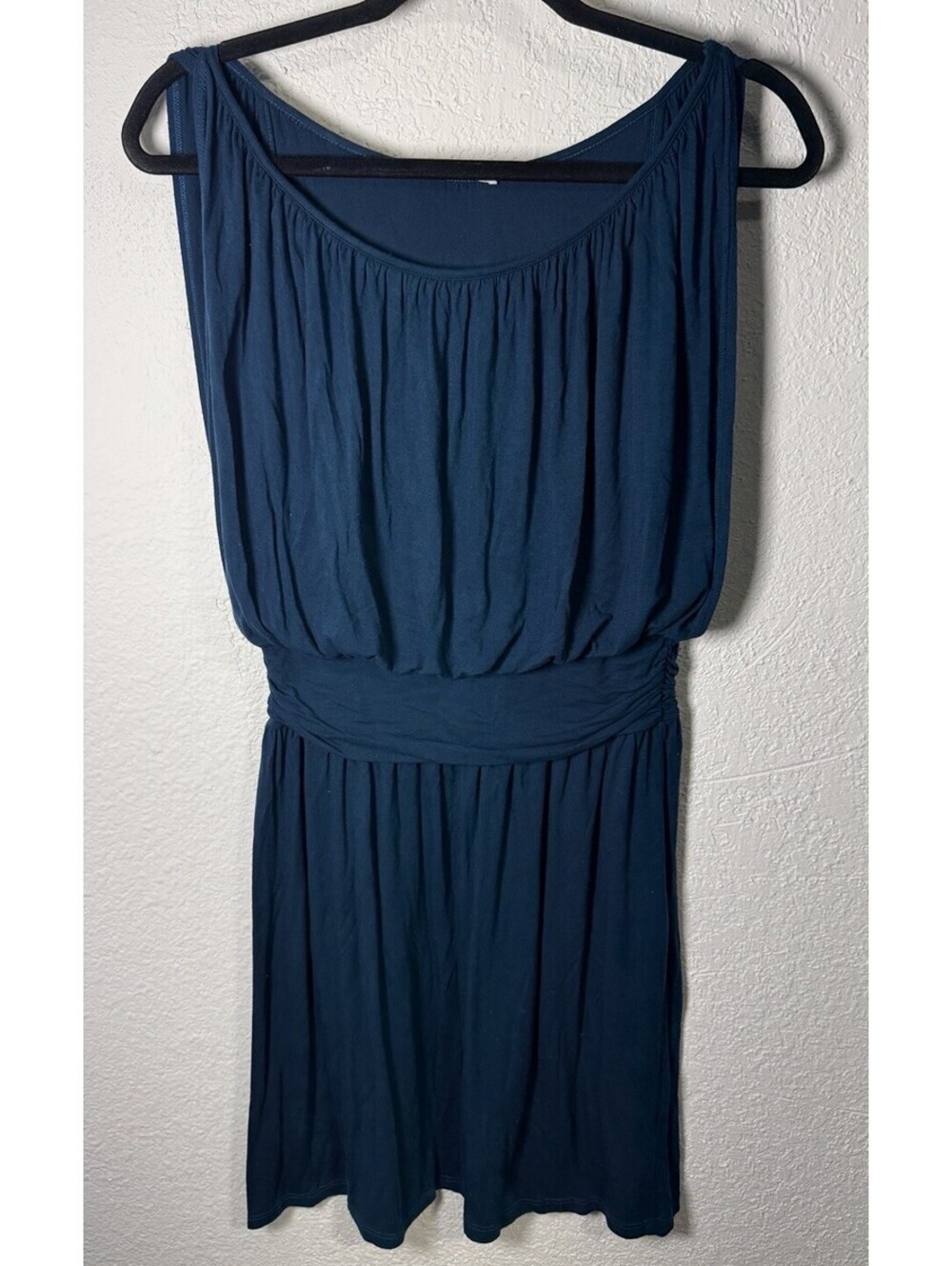 LUSH Womens Sleeveless Dress Sz M Dark Blue Knit